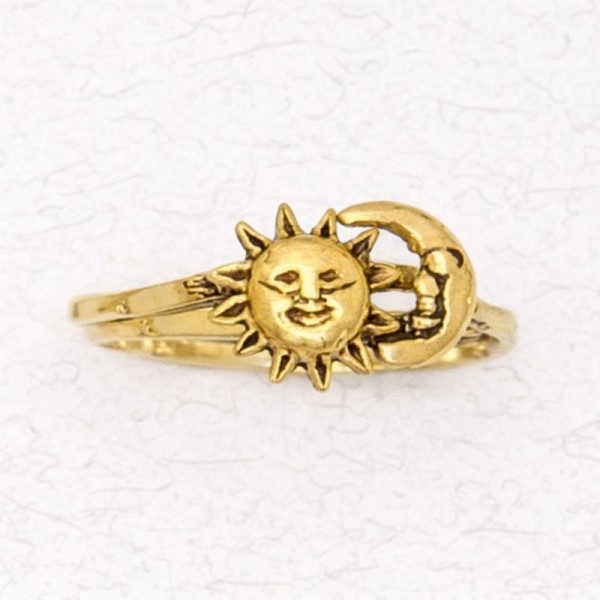 Bronze Ladies' Ring - Sun & Moon (Two Piece Ring)