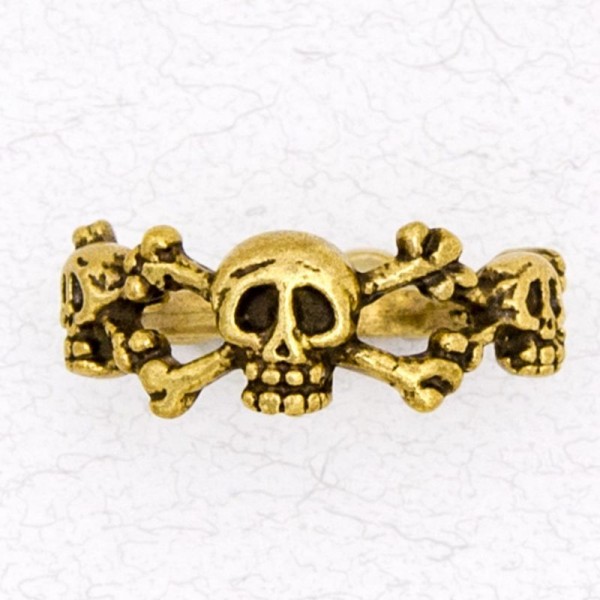 Bronze Ladies' Ring - Skull & Crossbones