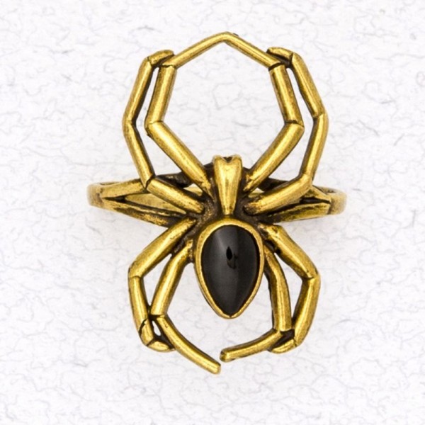 Bronze Ladies' Ring - Black Widow Spider