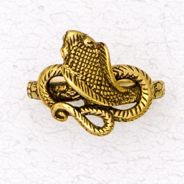 Bronze Ladies' Ring - Cobra Snake