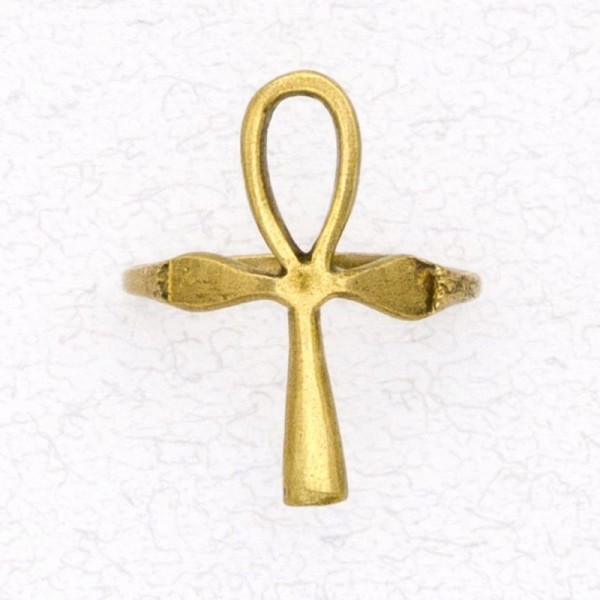 Bronze Ladies' Ring - Ankh