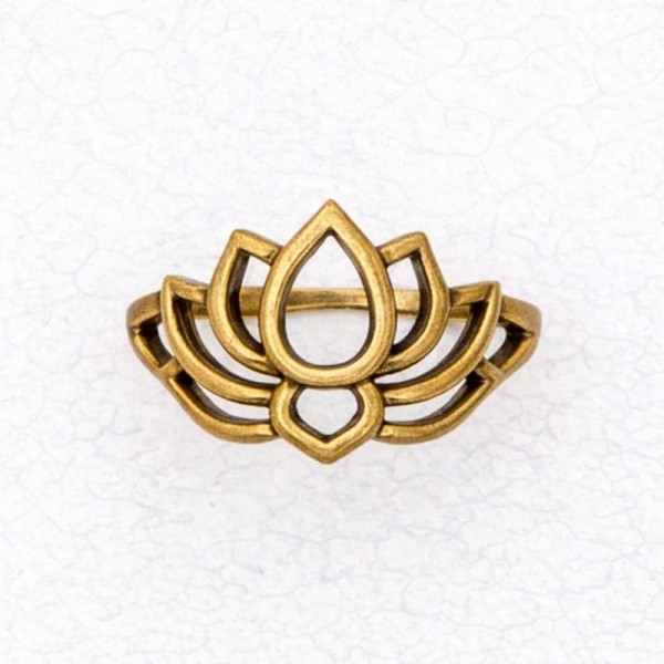 Bronze Ladies' Ring – Lotus