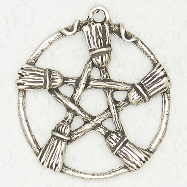 Wicca Pewter Pendant Necklace - Pentacle