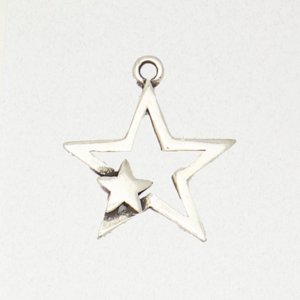 Wicca Pewter Pendant Necklace - Pentagram